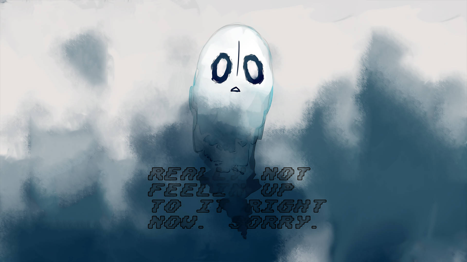 Really Cool Napstablook Wallpaper
