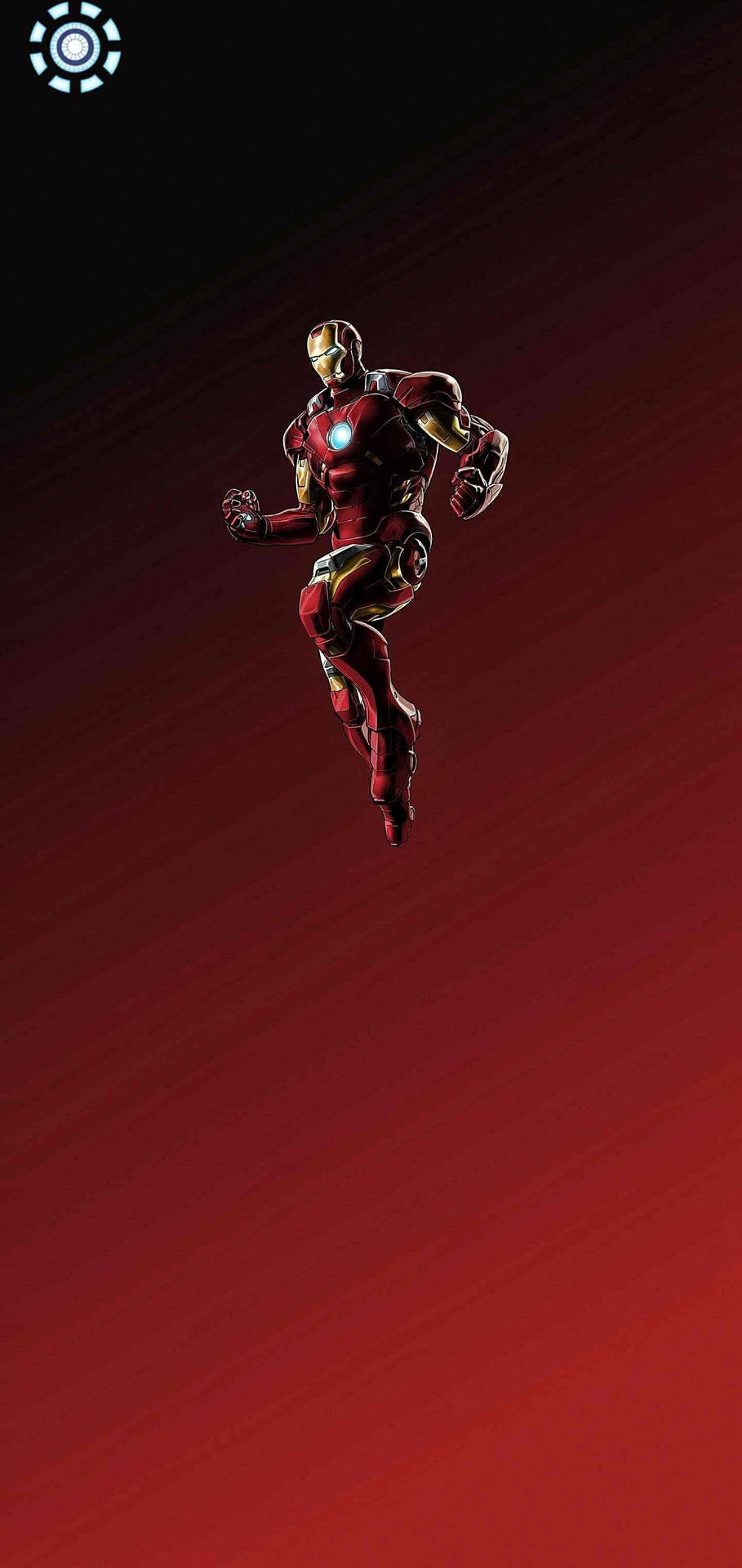 Realme6 Con Agujero Perforado De Iron Man. Fondo de pantalla