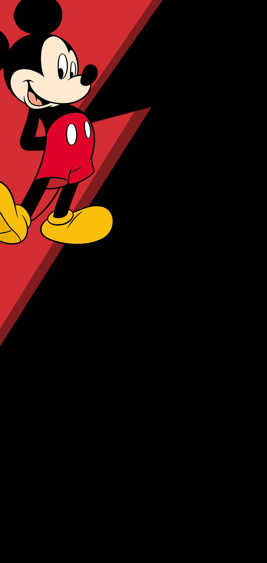 Realme 6 Punch Hole Mickey Mouse Wallpaper