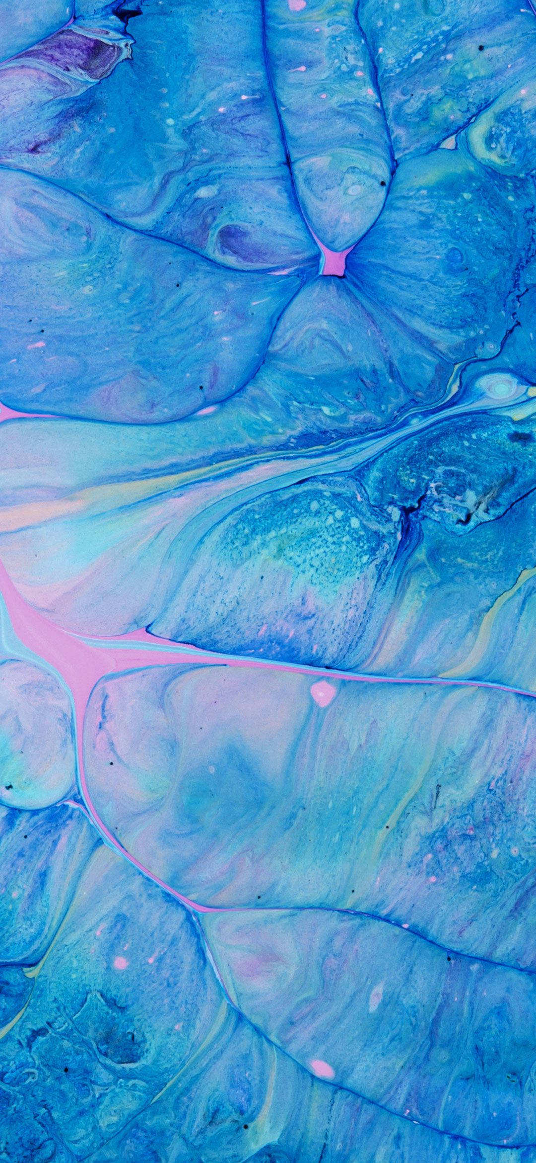 Realme 7 Blue Abstract Liquid Wallpaper