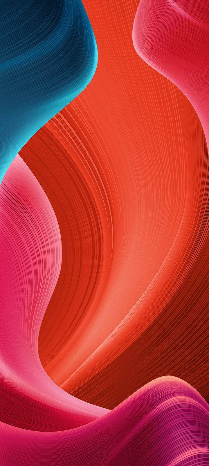 Realme 7 Colorful Abstract Thread Wallpaper