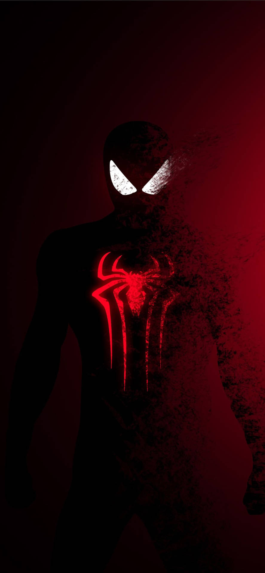 Realme 7 Pro Dark Red Spiderman Wallpaper