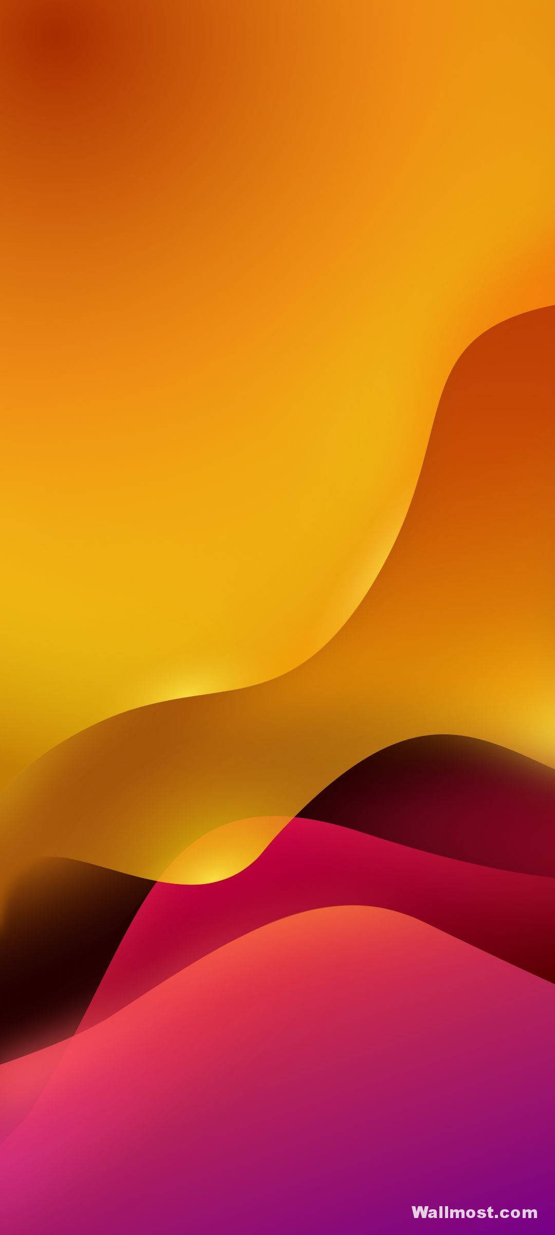 Realme 7 Yellow And Pink Abstract Wallpaper