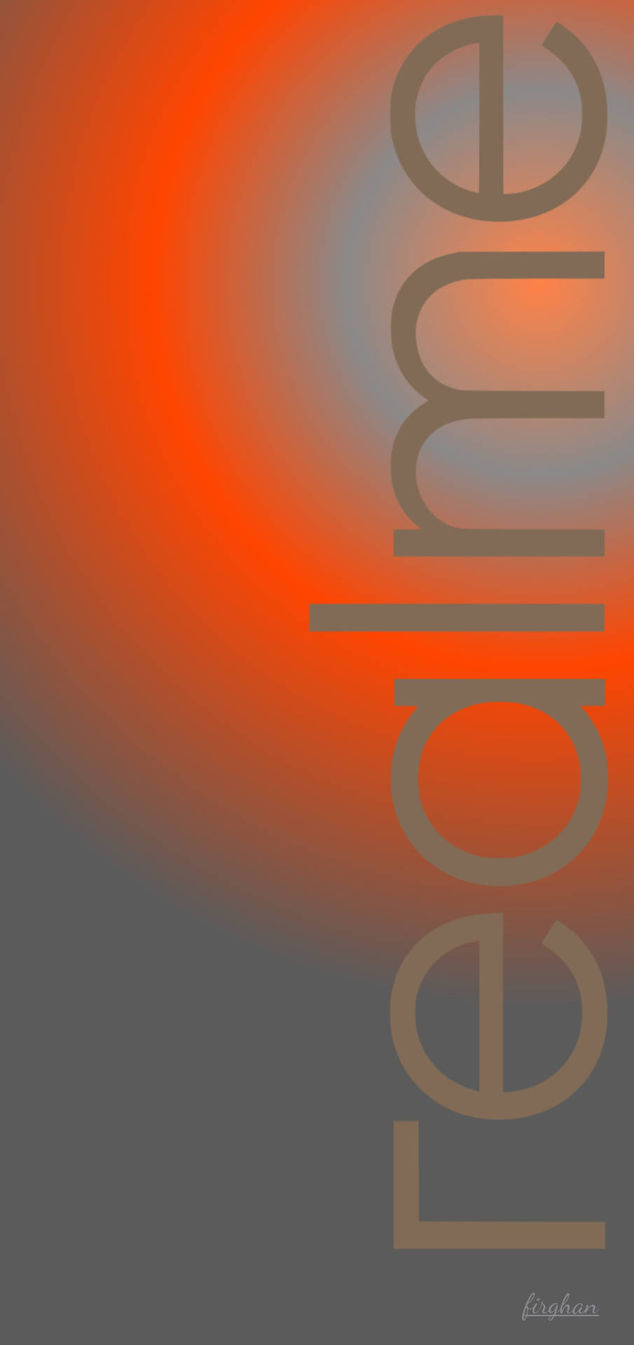 Realmelogotyp I Orange/grått Abstrakt Mönster. Wallpaper