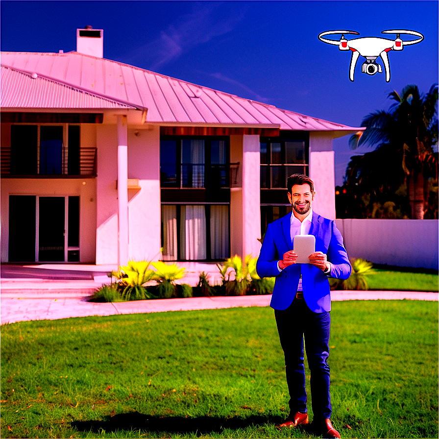 Realtor With Drone Photography Png Vjw PNG