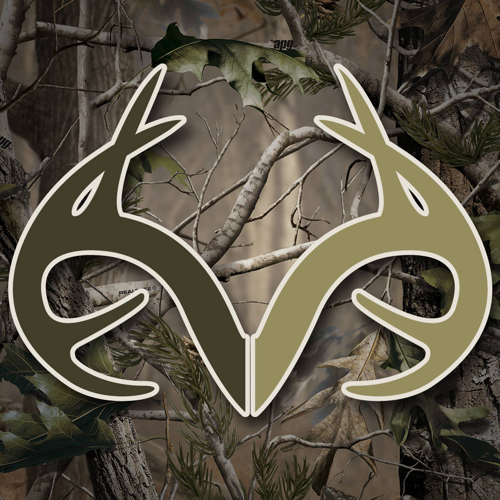 camo deer head logo wallpaper
