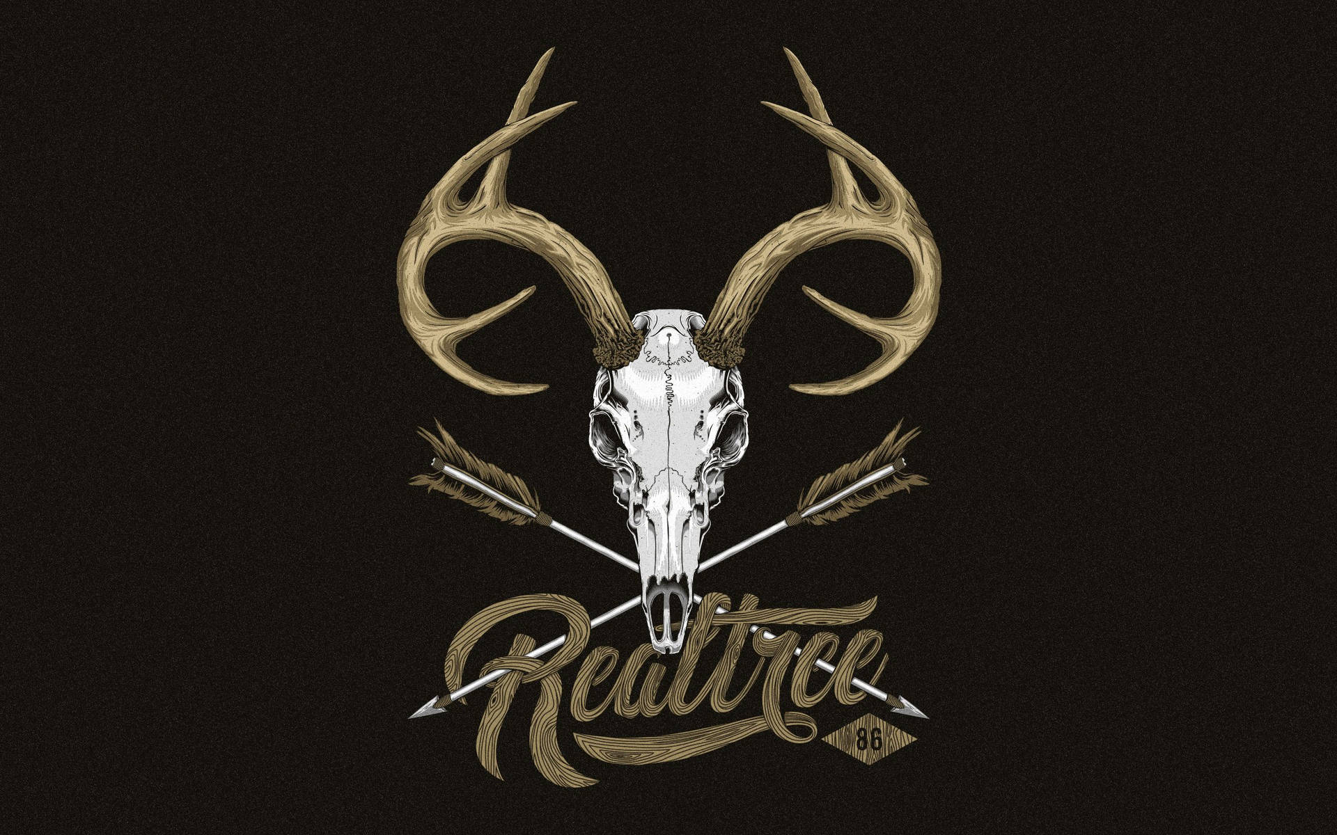 Realtree Camo Deer Skull Wallpaper