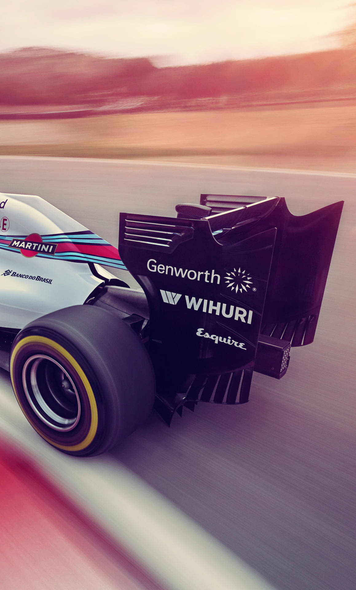 Rückansichtdes Williams Sportwagens Wallpaper