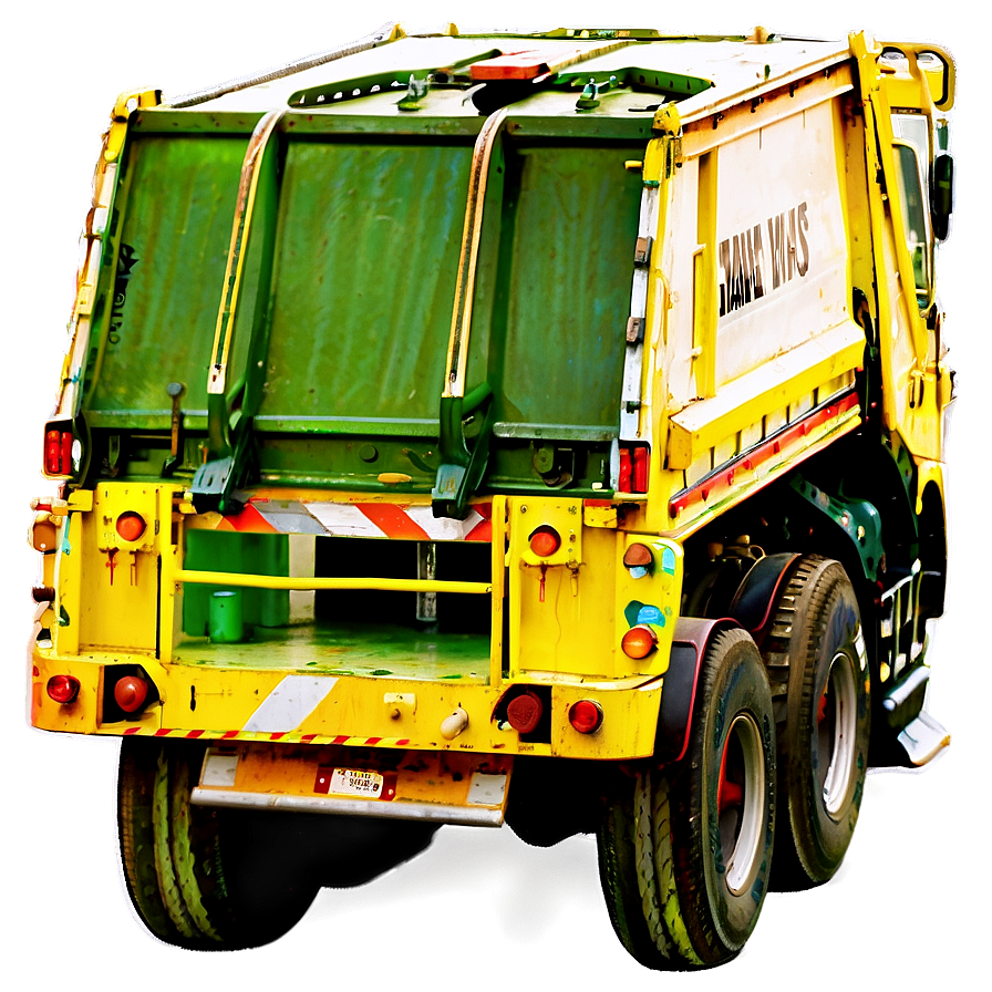 Rear View Garbage Truck Png 56 PNG