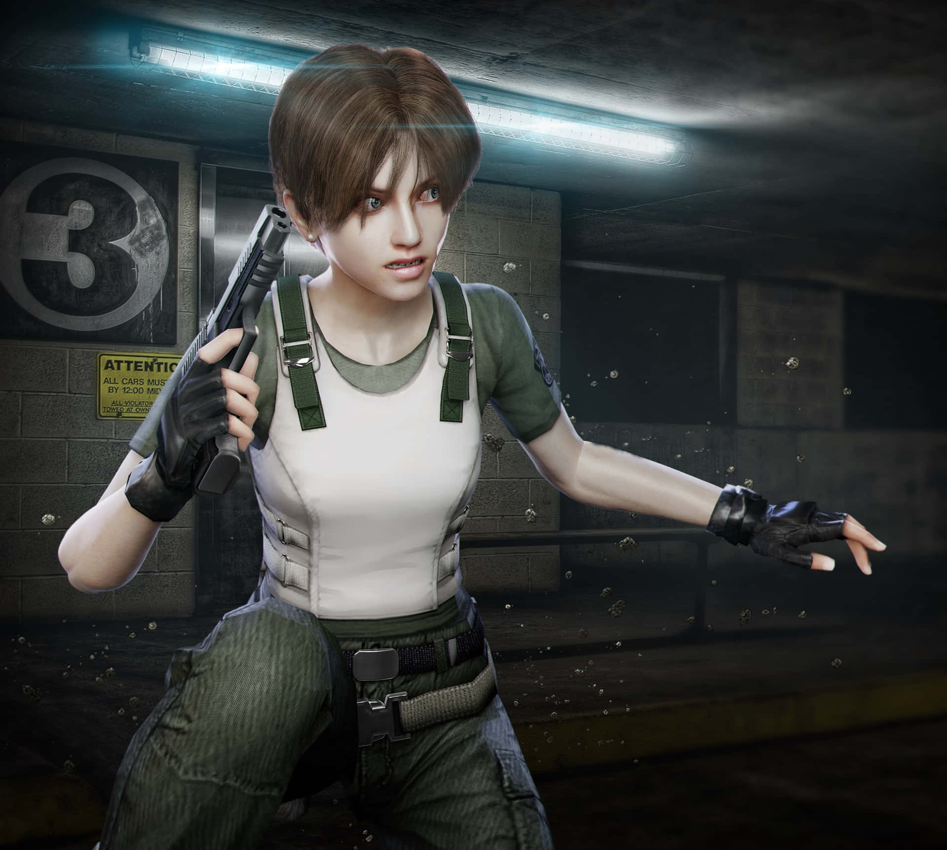 Download Rebecca Chambers Takes Aim Wallpaper | Wallpapers.com