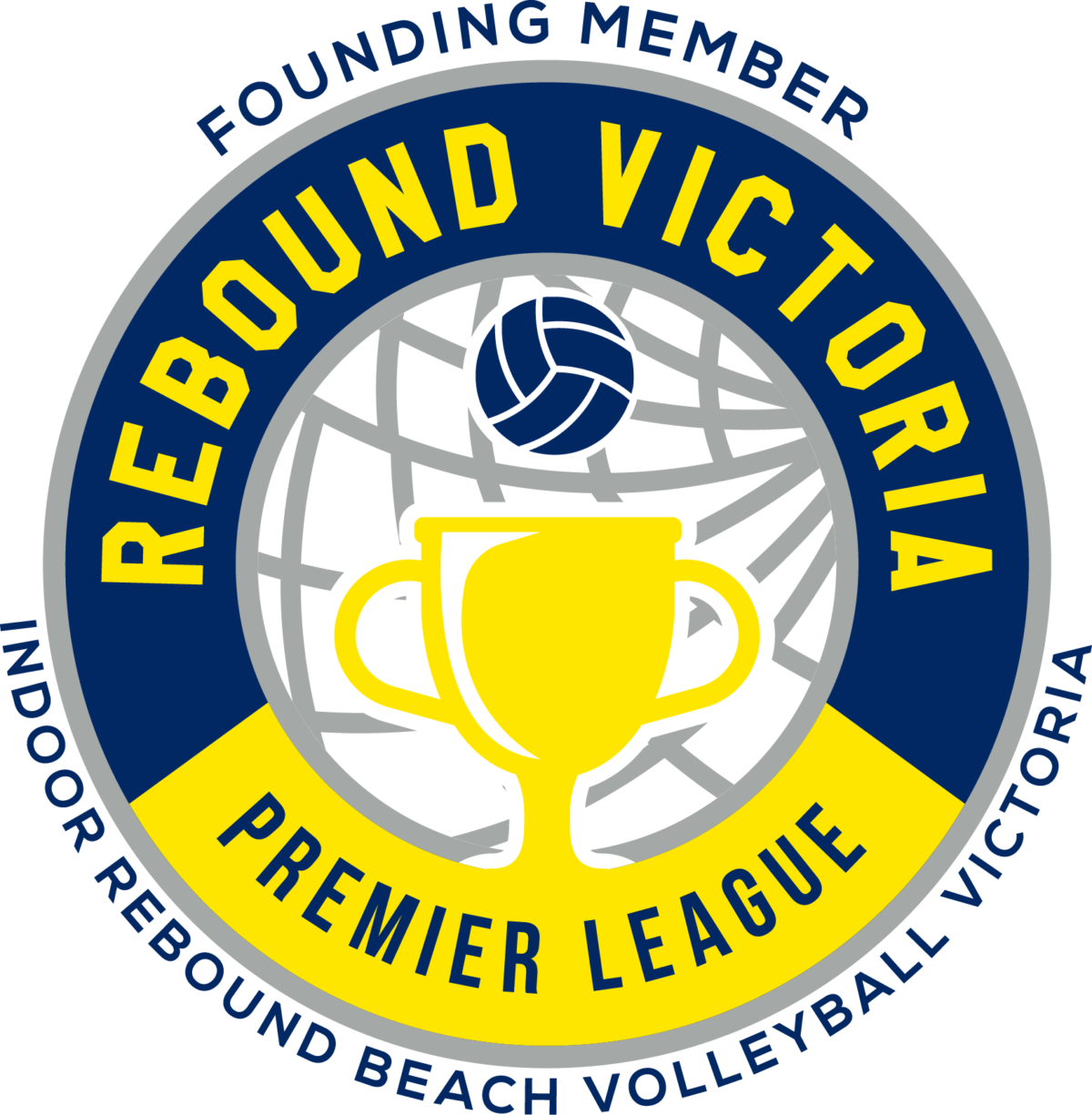 Rebound Victoria Premier League Volleyball Logo PNG