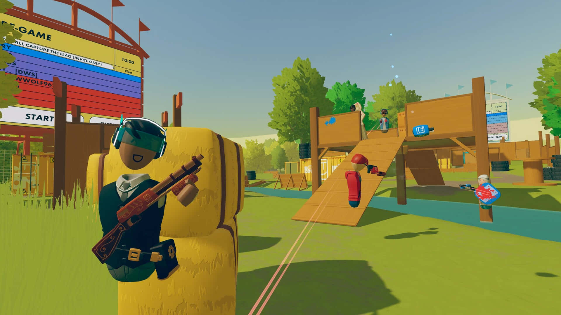 Rec Room Paintball Action Wallpaper