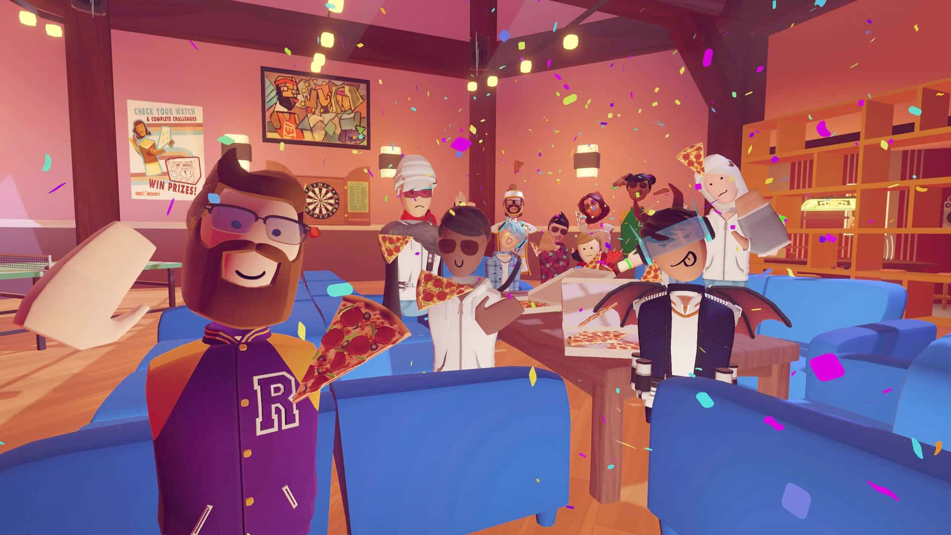 Rec Room Virtual Pizza Party Wallpaper