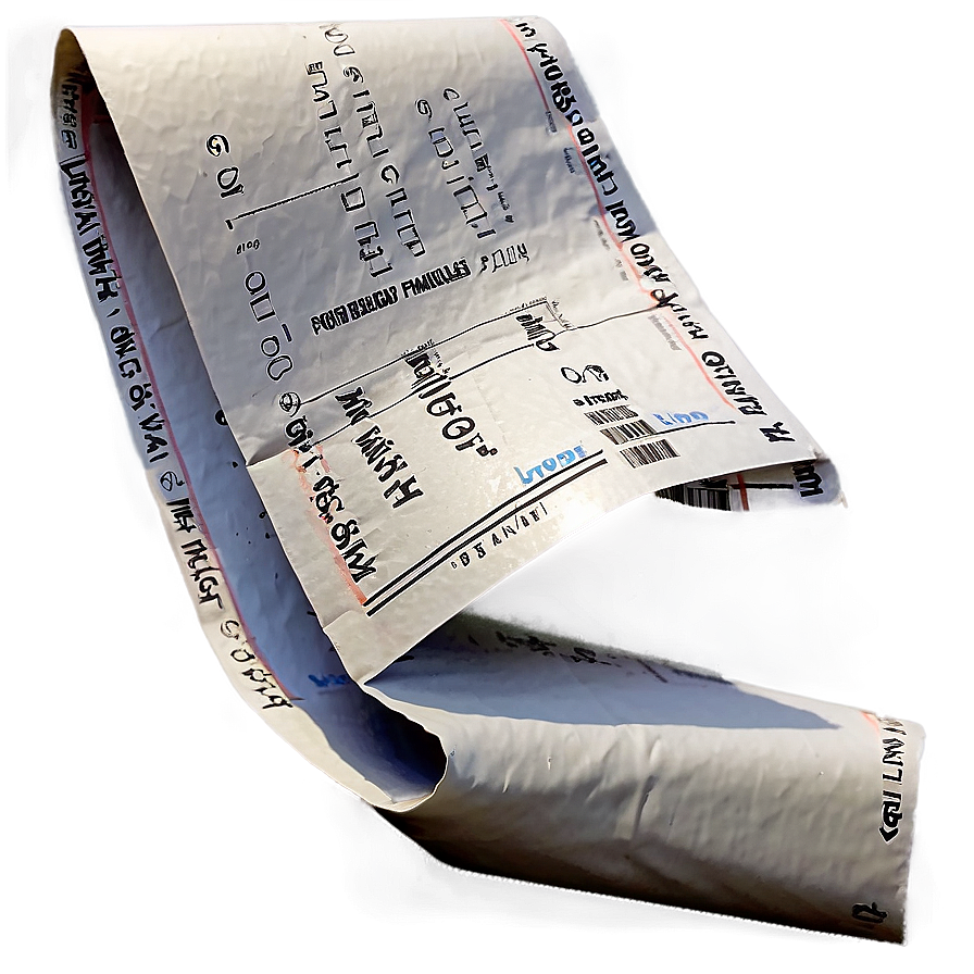 Receipt Paper Png Pph PNG