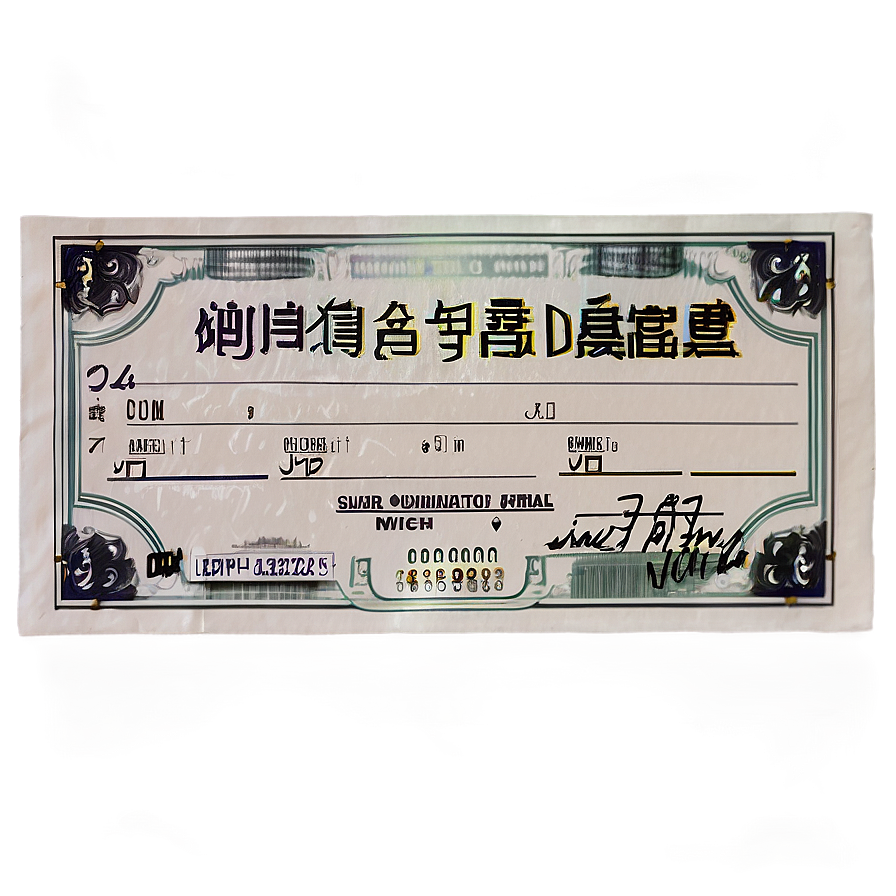 Receipt Sample Png Ubb PNG