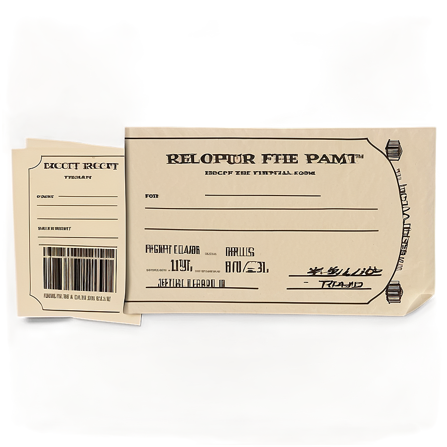 Receipt Template Png Gch PNG