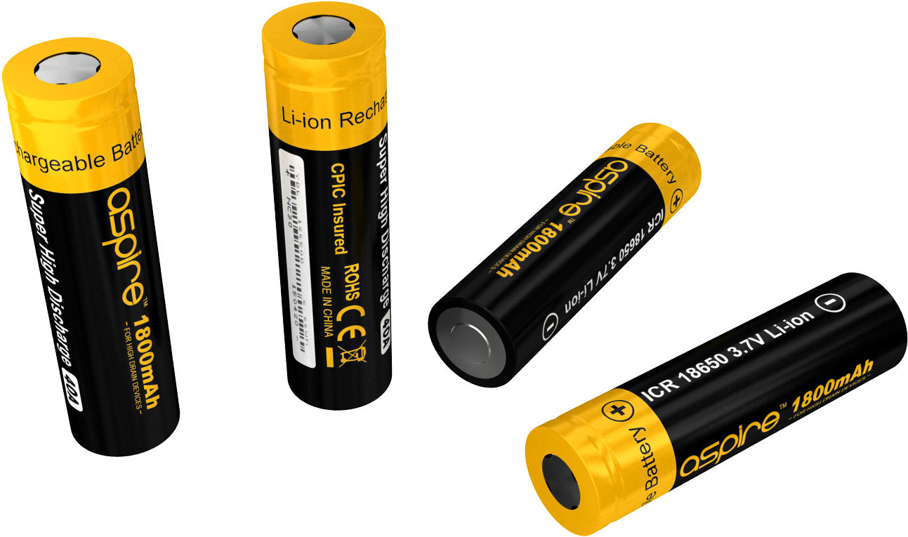 Rechargeable Liion Batteries1800m Ah PNG