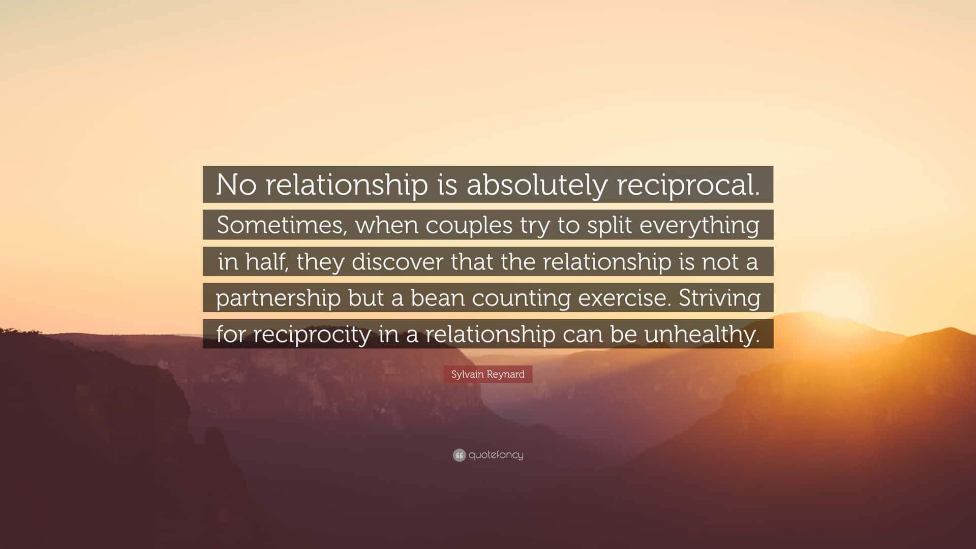 Reciprocityin Relationships Quote Wallpaper