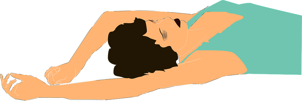 Reclining Woman Vector Art PNG