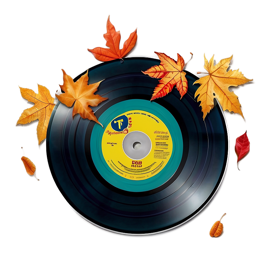 Record With Autumn Leaves Png 60 PNG