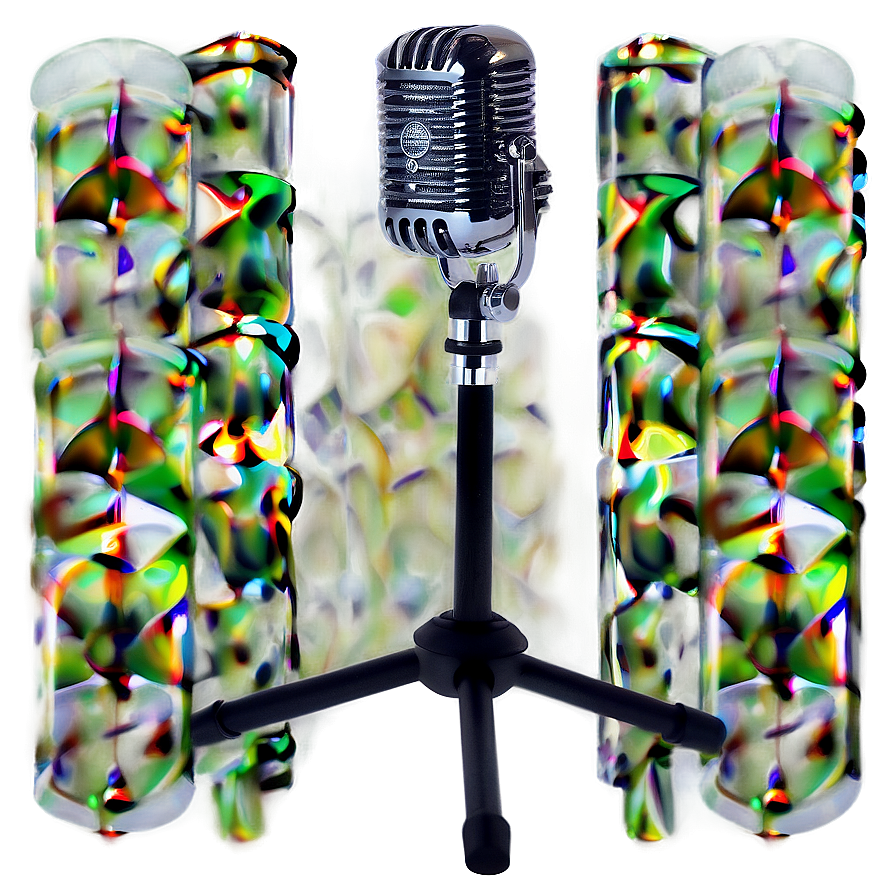 Recording Studio Microphone Stand Png 06262024 PNG