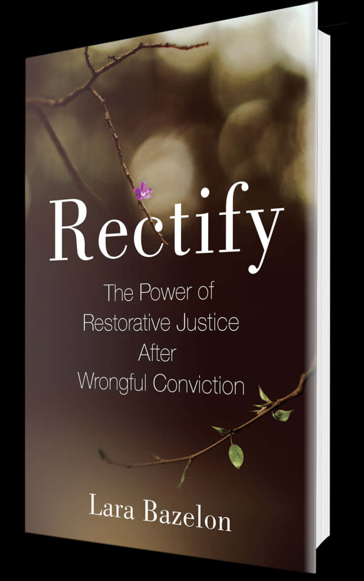 Rectify Book Cover Restorative Justice PNG
