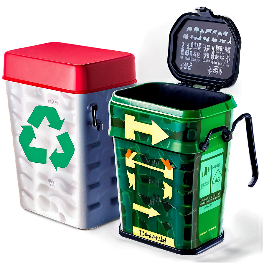 Recycle Bin Set Png Tkd34 PNG