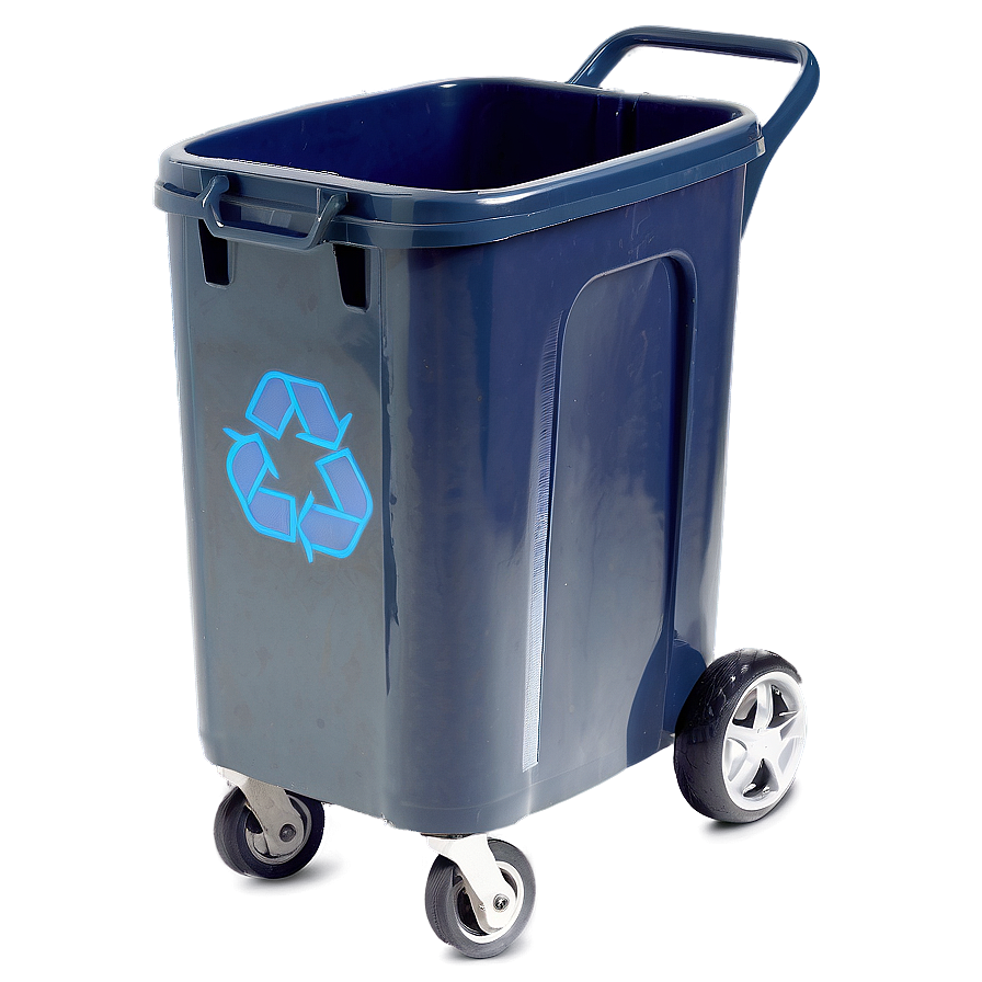 Recycle Bin With Wheels Png 06132024 PNG