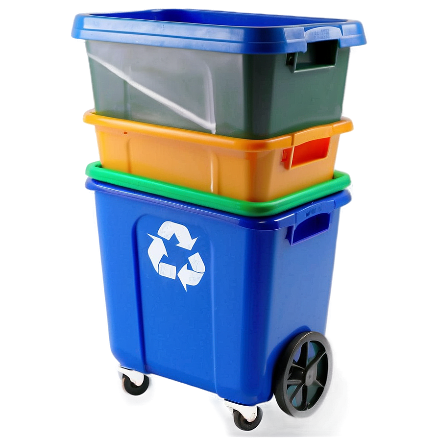 Recycle Bin With Wheels Png 06132024 PNG