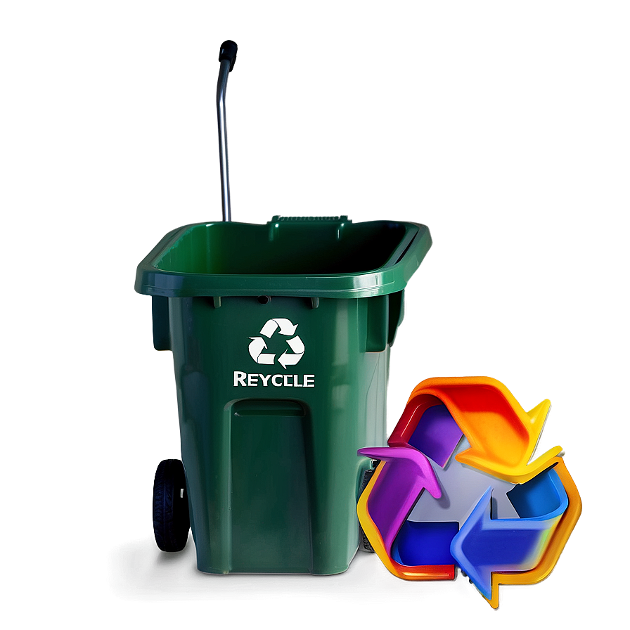 Recycle Bin With Wheels Png Axl PNG