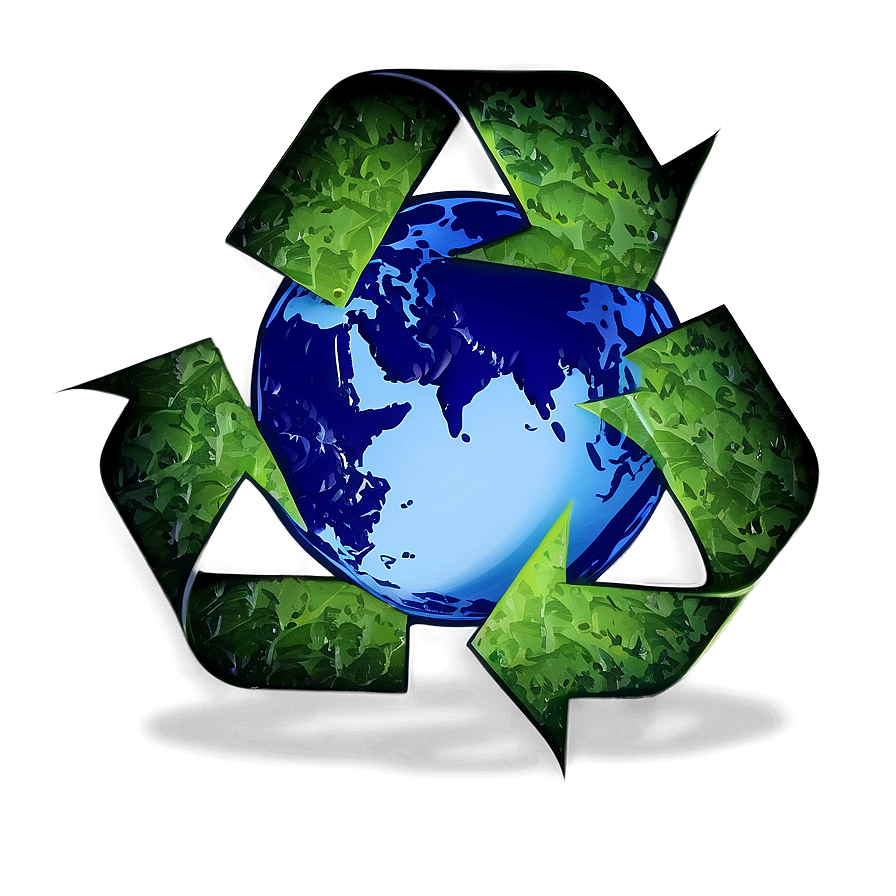 Download Recycle Logo With Earth Background Png Saq66 | Wallpapers.com