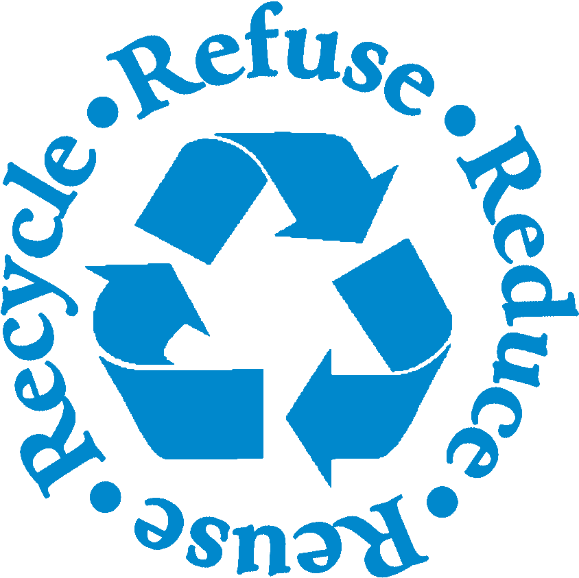 Recycle Reduce Reuse Refuse Concept PNG