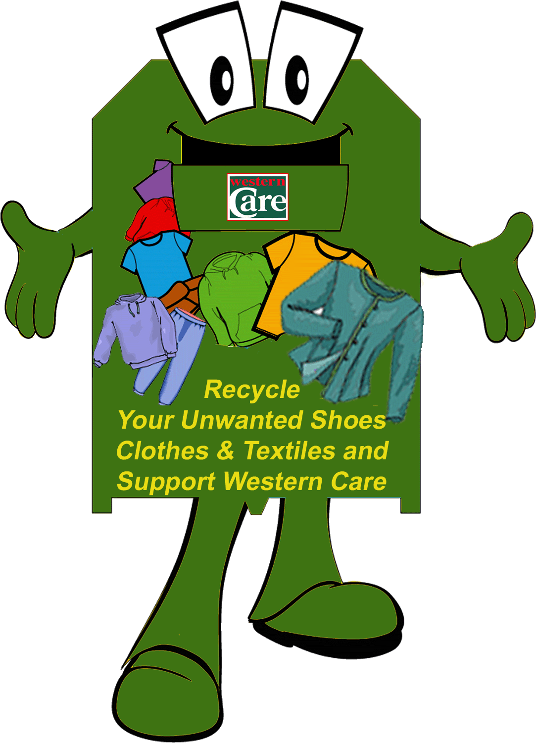 Recycling Clothesand Shoes Support Campaign PNG