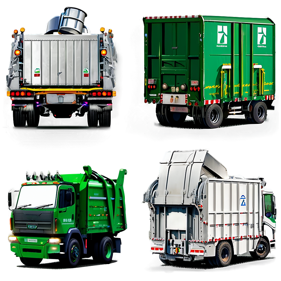 Recycling Garbage Truck Png 06202024 PNG