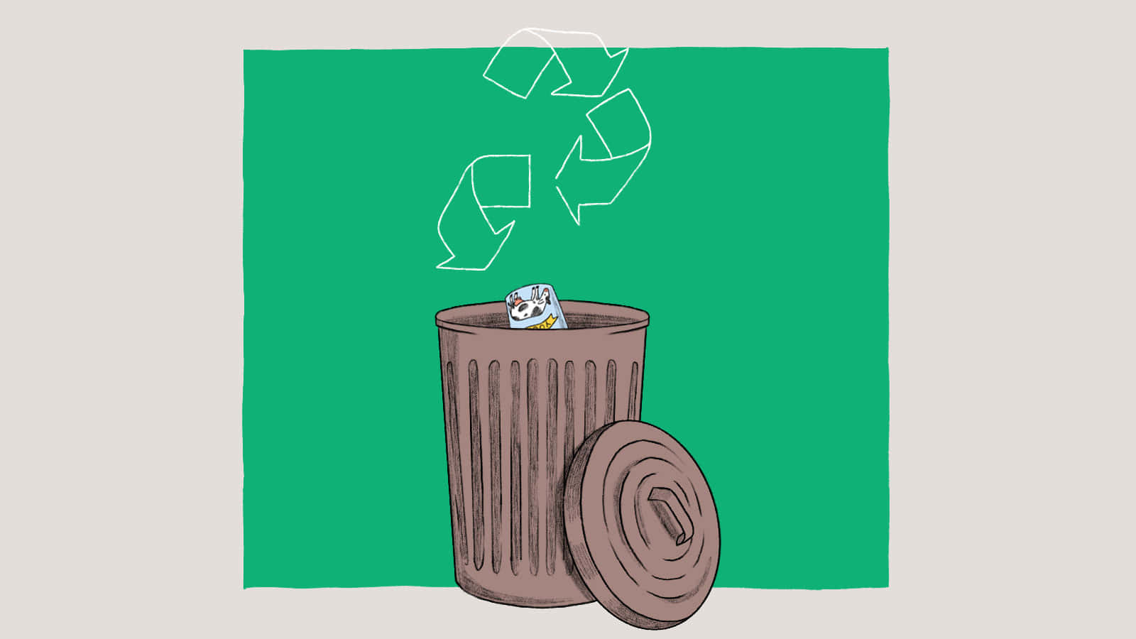 Recycling Symbol And Bin Picture