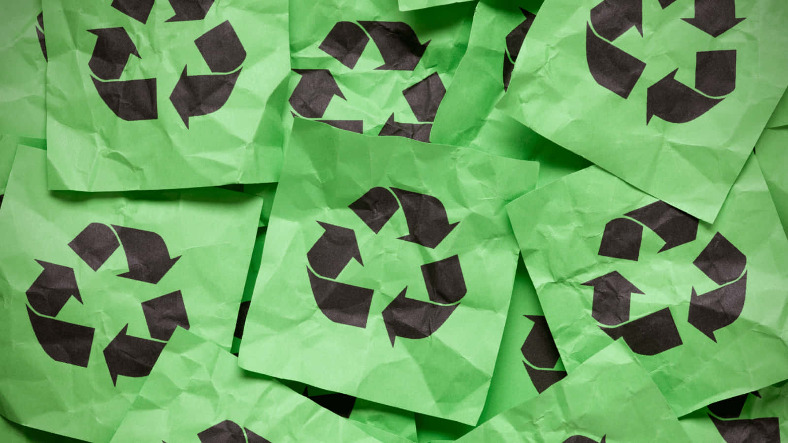 Imagende Notas Verdes De Reciclaje.