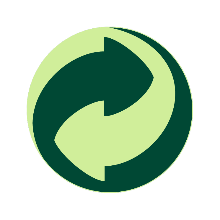 Recycling Symbol Green Background PNG