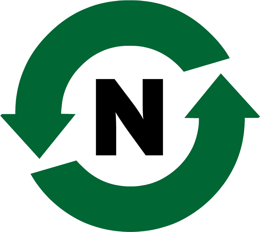 Recycling Symbol_ N_ Letter PNG