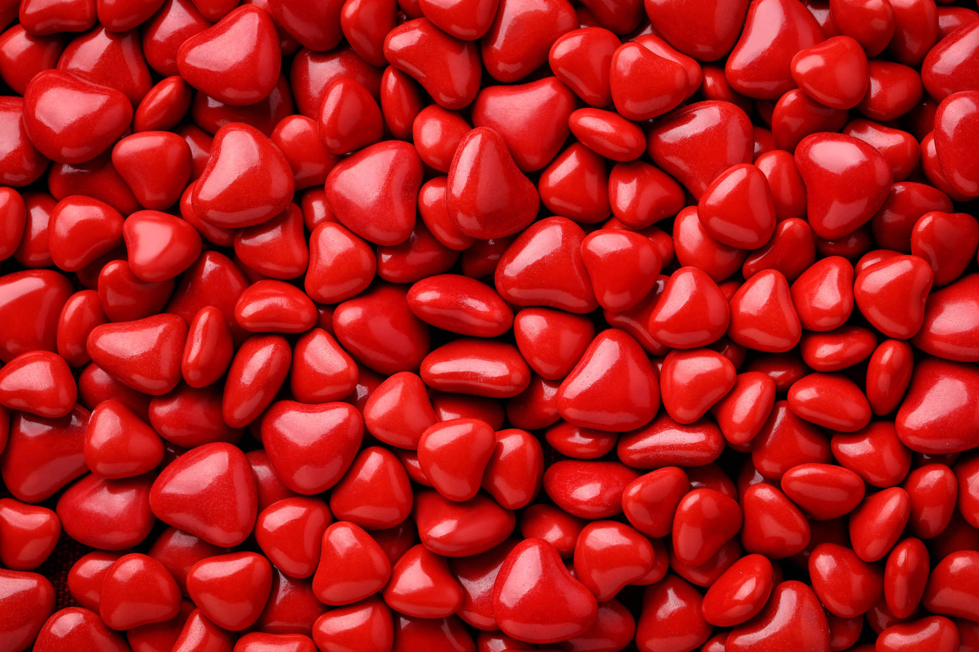 Red 4k Uhd Candy Hearts Picture