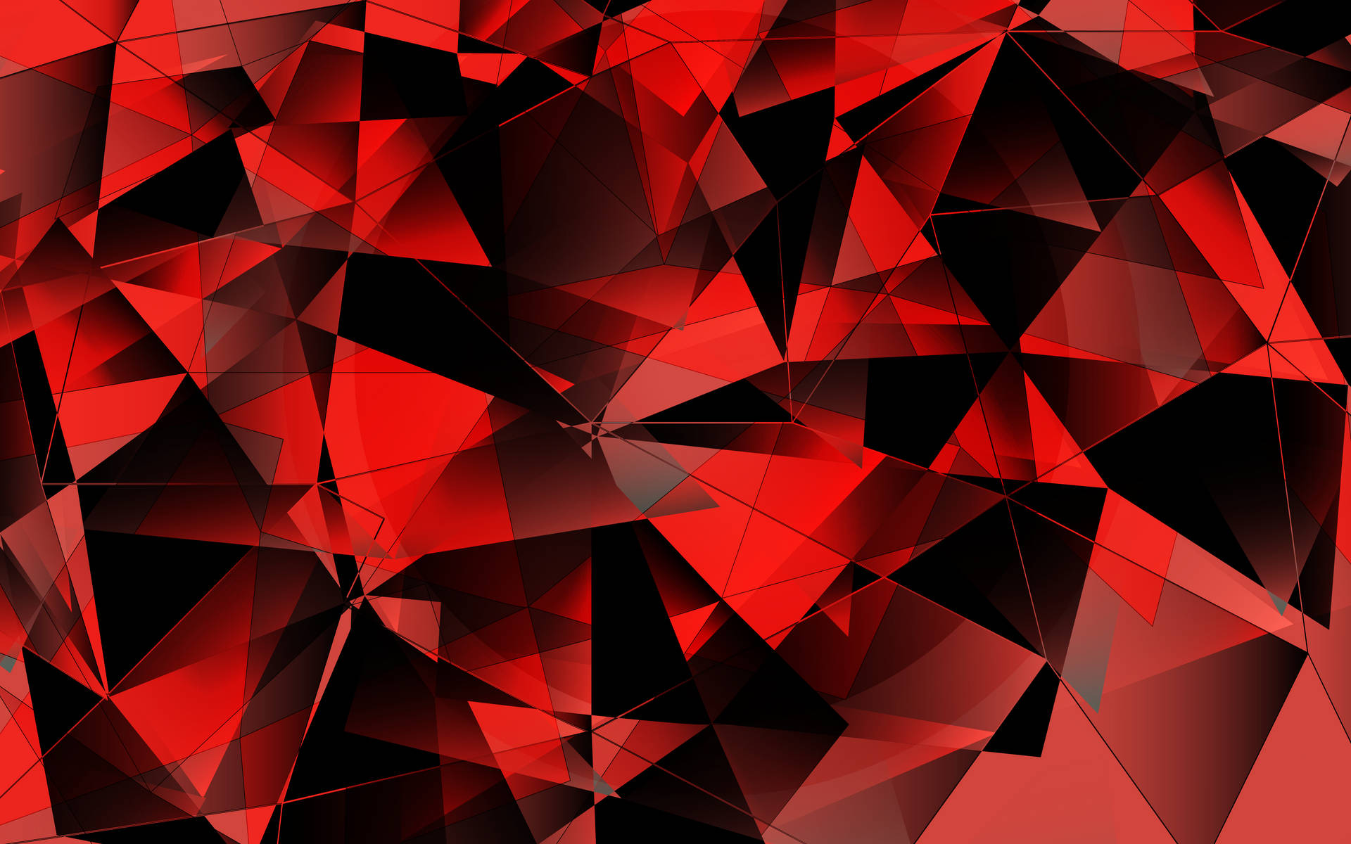 Red 4k Uhd Triangle Abstract Picture