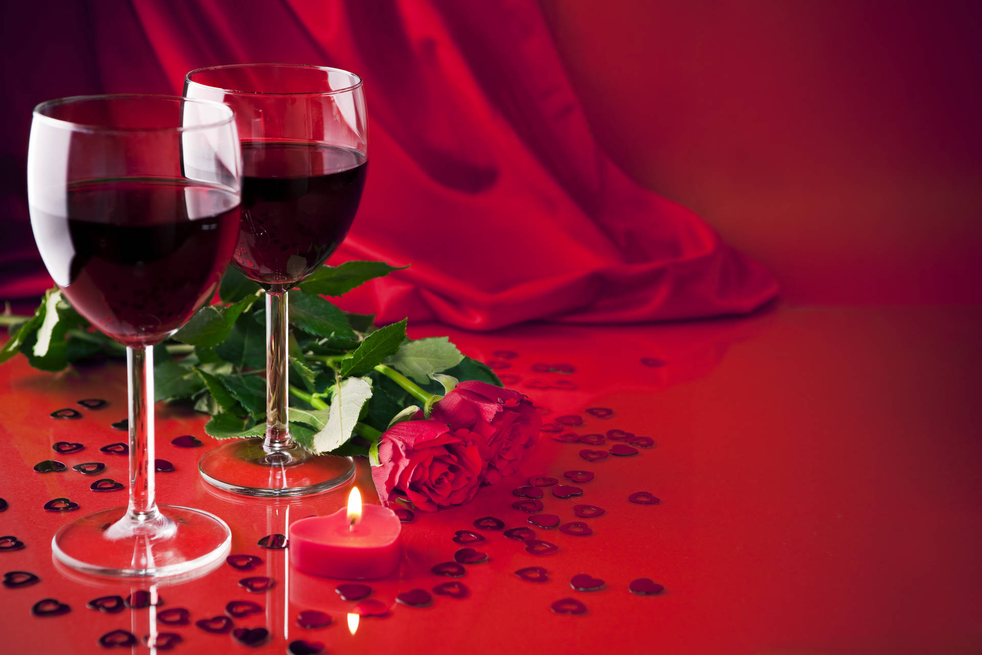 Red 4k Uhd Wine And Roses Wallpaper