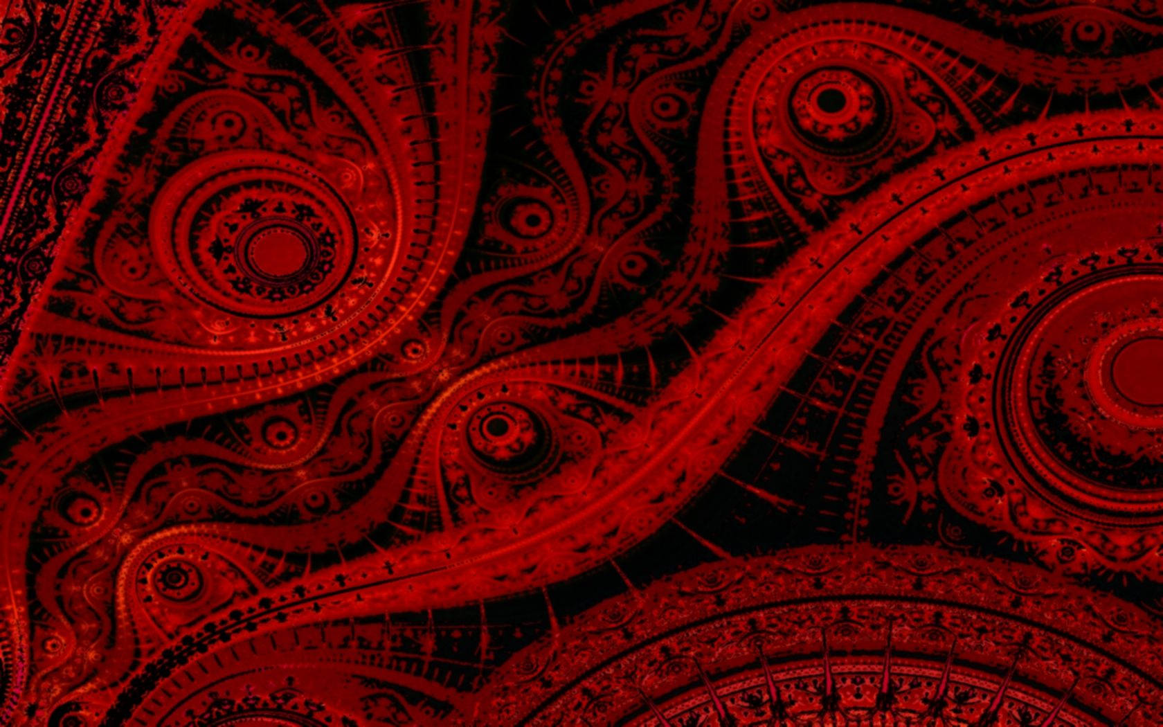 Abstract Red Art Wallpaper