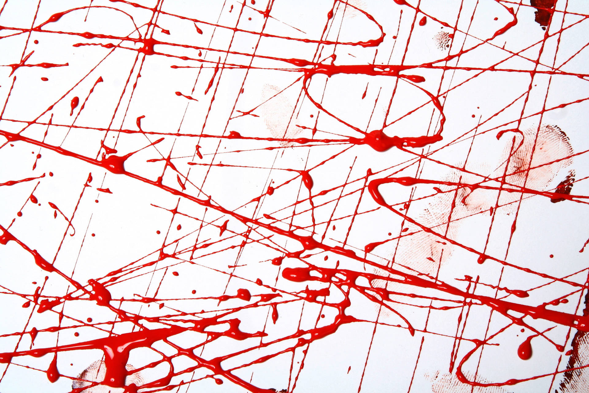 Red Abstract Art With Paint Splatters Wallpaper