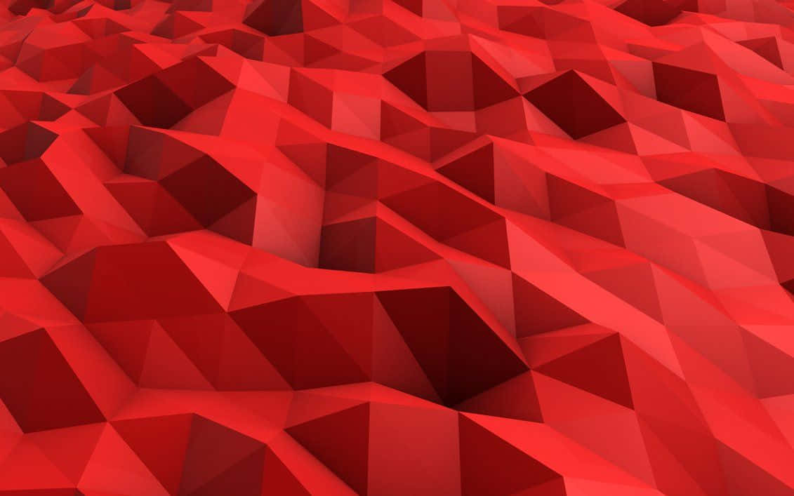Diseñogeométrico Abstracto En Rojo.