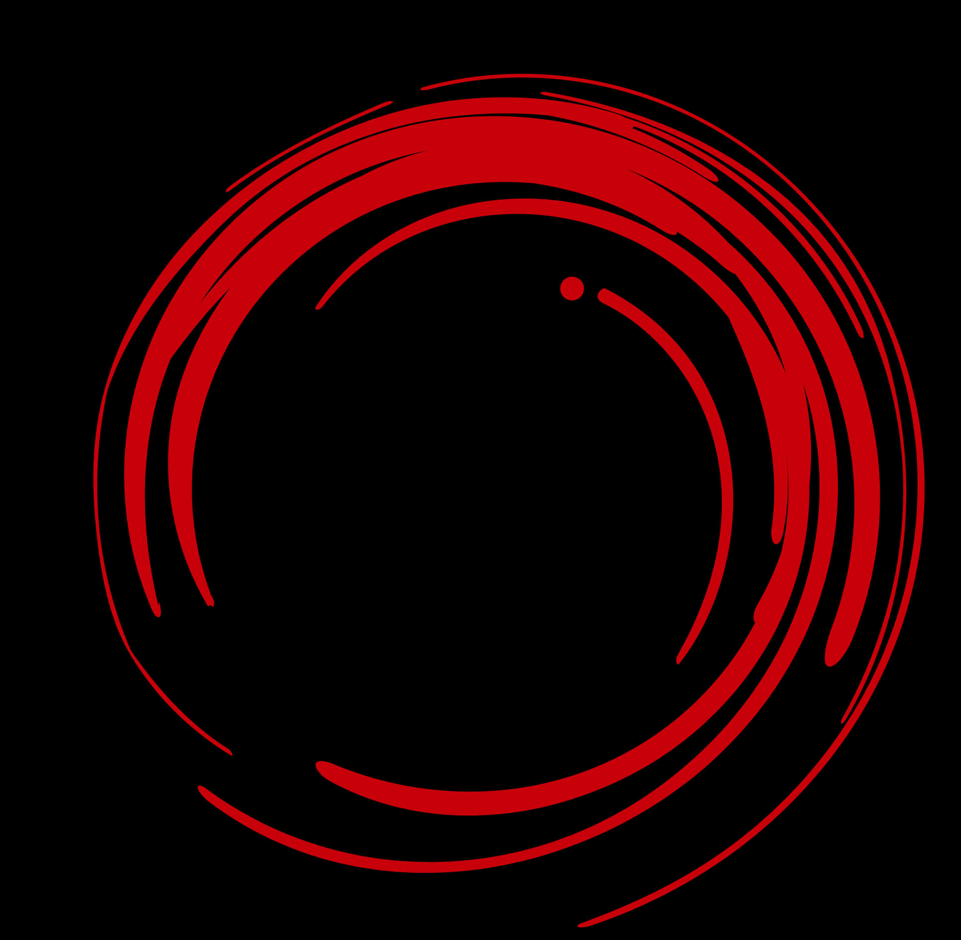 Red Abstract Circle Vector PNG