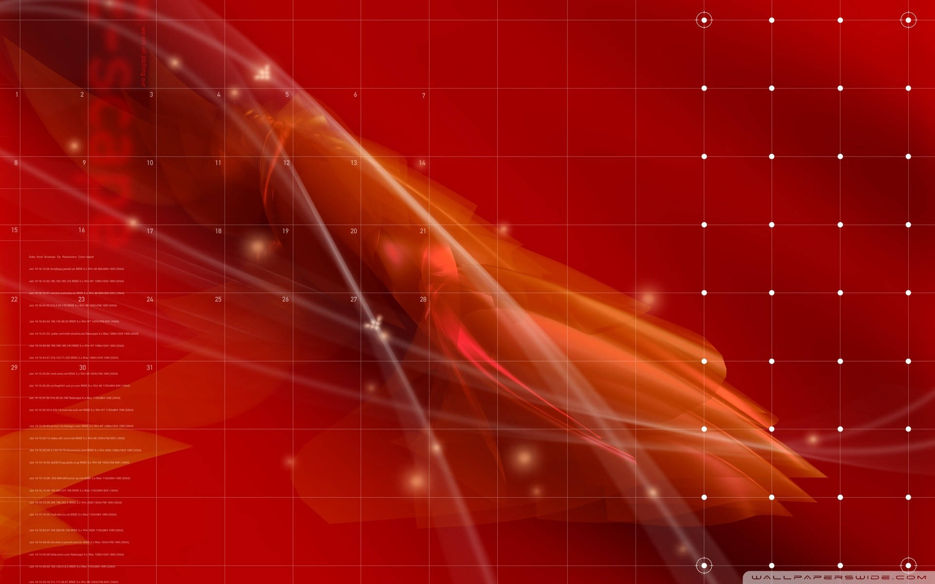 Red Abstract Screen Laptop Desktop Wallpaper