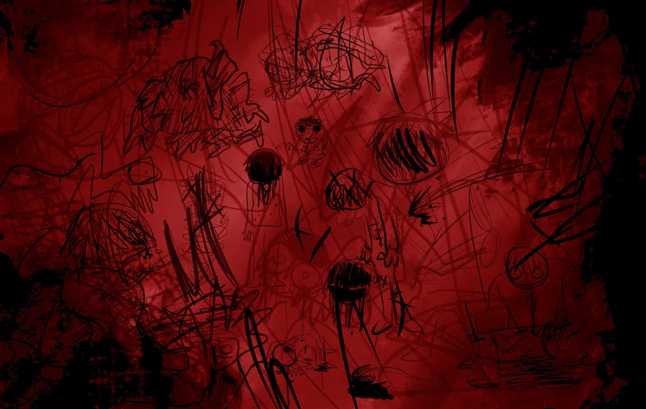 Red Abstract Weirdcore.jpg Wallpaper
