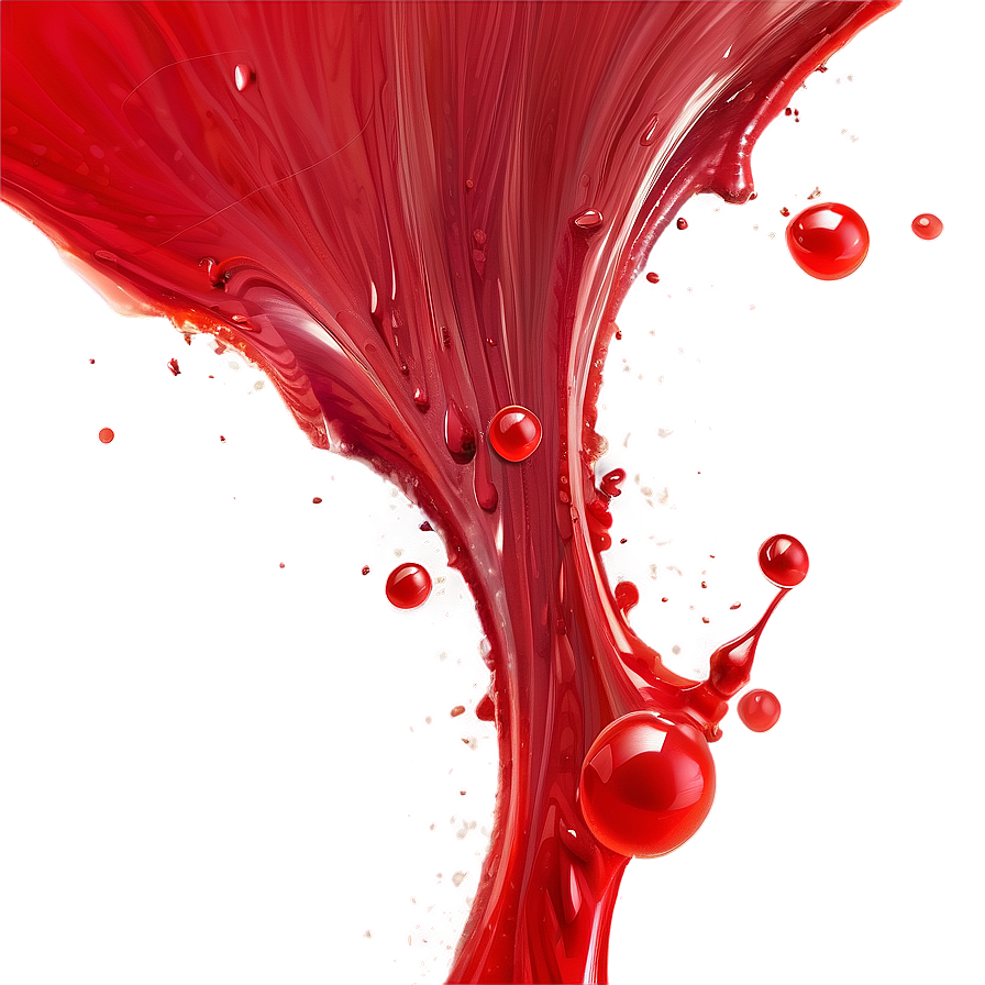 Red Acrylic Splash Png Xqf76 PNG