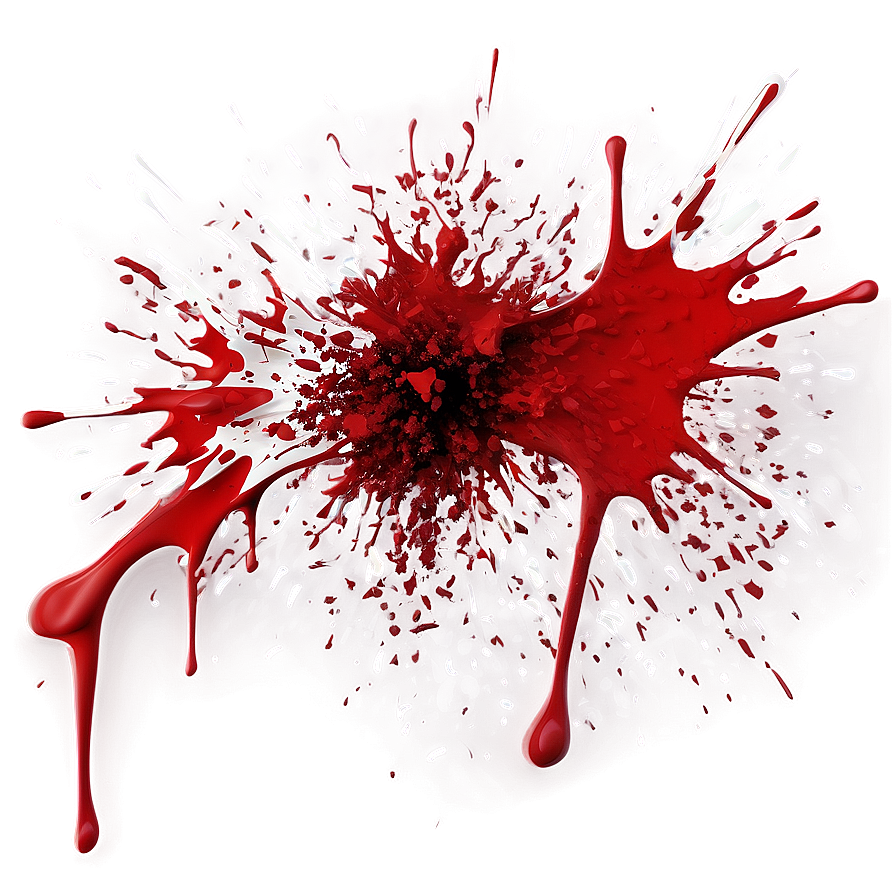 Red Acrylic Splatter Png Ynb97 PNG