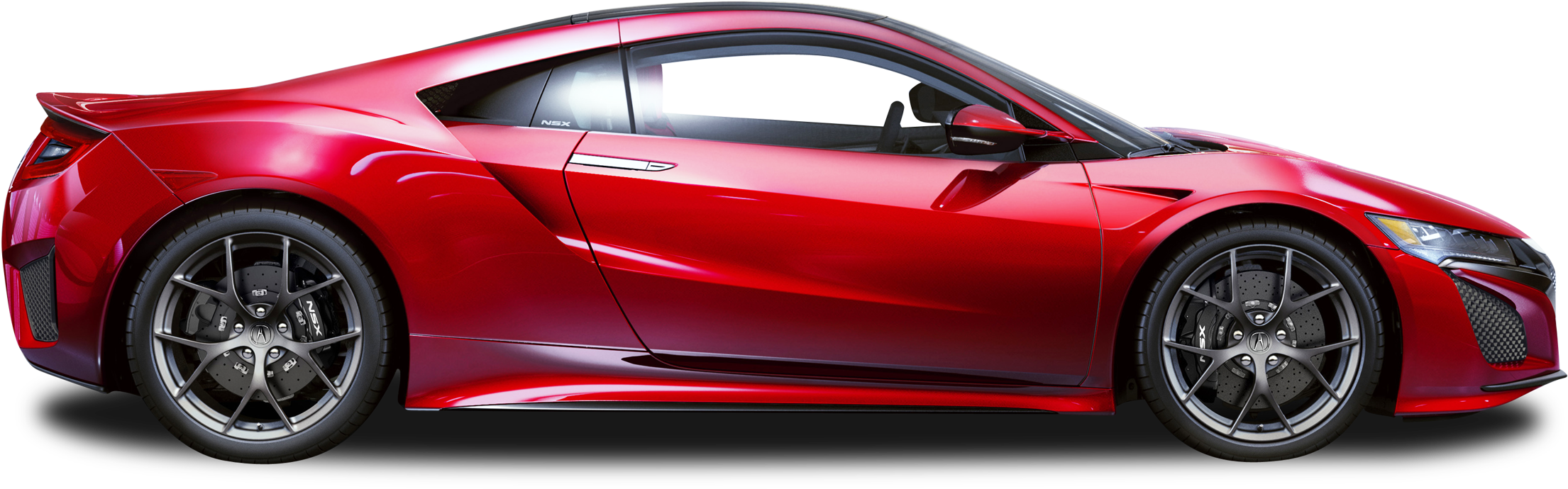 Red Acura N S X Side View PNG